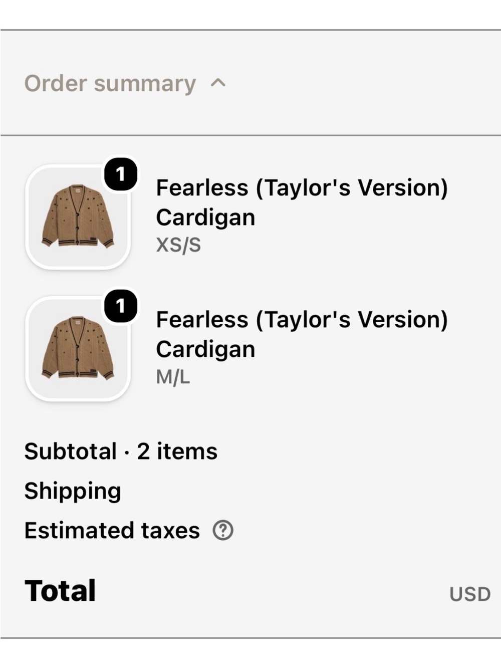 Taylor Swift Fearless Cardigan (M/L) – Brand New – $100 - Picture 7 of 7